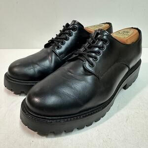 VERY GOOD Thursday Renegade Brushed Leather Derby Storm Welt Black Men's 10.5